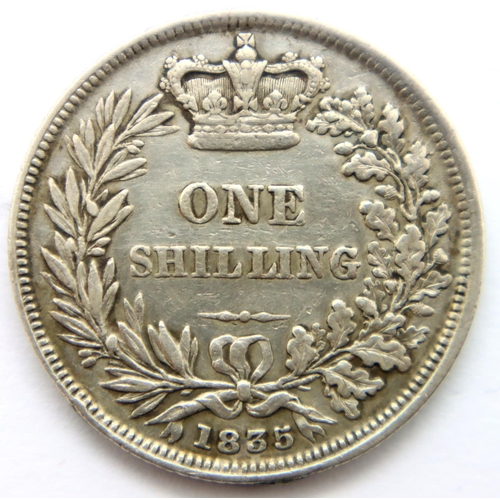 3146 - 1835 - Silver Shilling of King William IV. P&P Group 1 (£14+VAT for the first lot and £1+VAT for sub... 