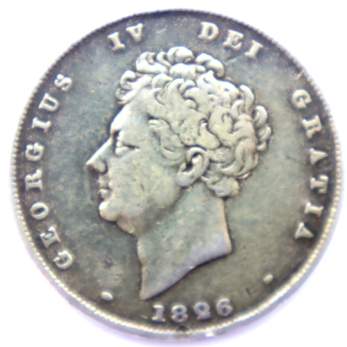 3147 - 1826 - Silver Shilling of King George IV. P&P Group 1 (£14+VAT for the first lot and £1+VAT for subs... 