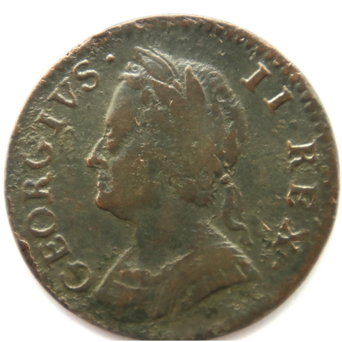 3150 - 1754 - Copper Half Penny of King George II. P&P Group 1 (£14+VAT for the first lot and £1+VAT for su... 