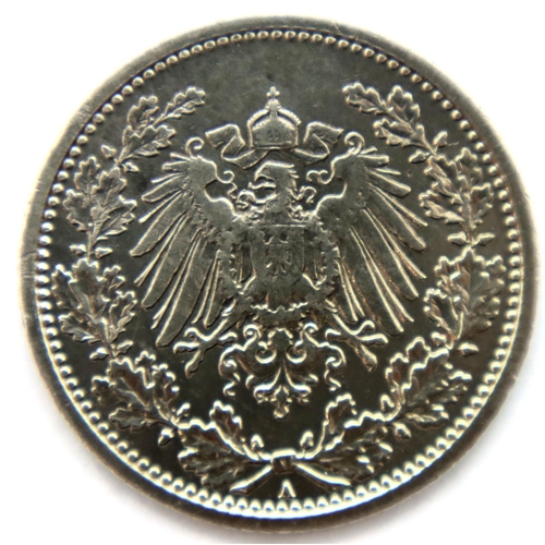 3172 - 1905 - Silver Half Mark of the German Reich - Berlin Mint. P&P Group 1 (£14+VAT for the first lot an... 