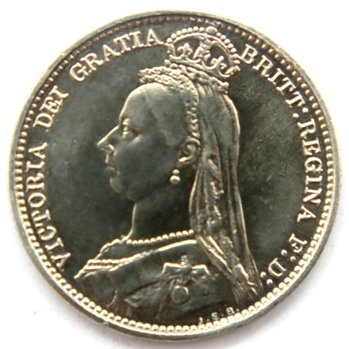 3174 - 1888 - Silver Sixpence of Queen Victoria. P&P Group 1 (£14+VAT for the first lot and £1+VAT for subs... 