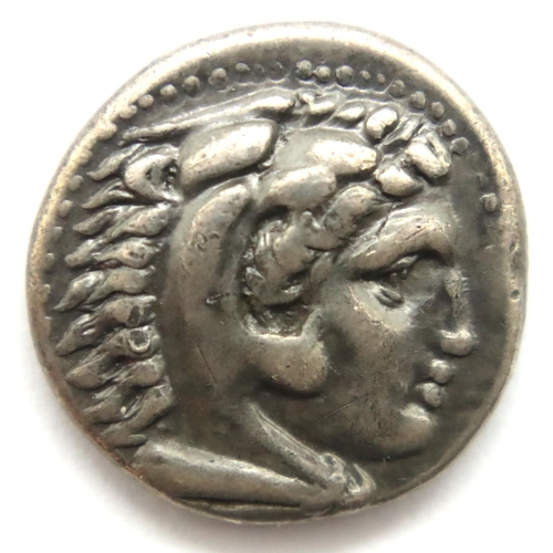 3184 - 336BC - Alexander the Great Silver Drachm. P&P Group 1 (£14+VAT for the first lot and £1+VAT for sub... 