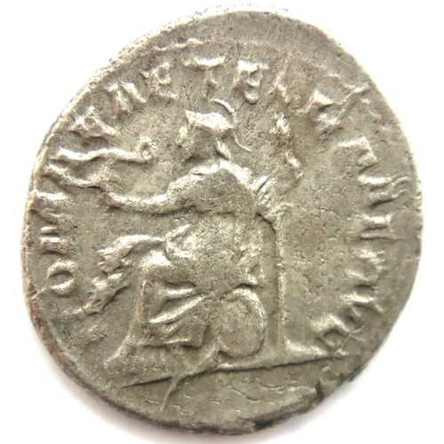 3185 - 251AD - Roman Silver Antoninianus of Trebonianus Gallus. P&P Group 1 (£14+VAT for the first lot and ... 