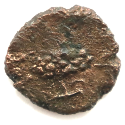 3186 - 300BC - Aelios AE12 of Dionysus and Grapes. P&P Group 1 (£14+VAT for the first lot and £1+VAT for su... 