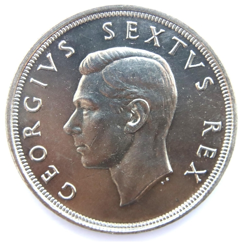 3210 - 1952 - South Africa Silver Colonial Crown of King George VI. P&P Group 1 (£14+VAT for the first lot ... 