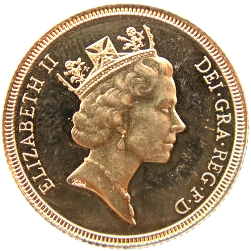 3231 - 1987 full sovereign of Elizabeth II. P&P Group 1 (£14+VAT for the first lot and £1+VAT for subsequen... 