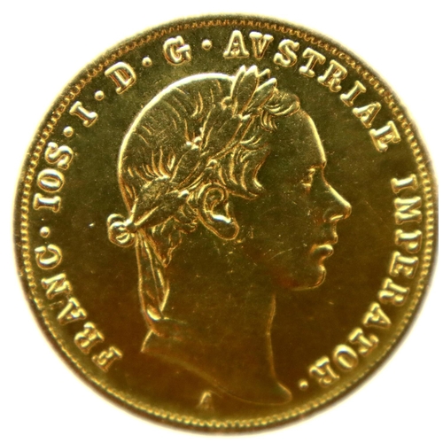 3232 - 1854 gold Austrian Ducat of Ferdinand I. P&P Group 1 (£14+VAT for the first lot and £1+VAT for subse... 