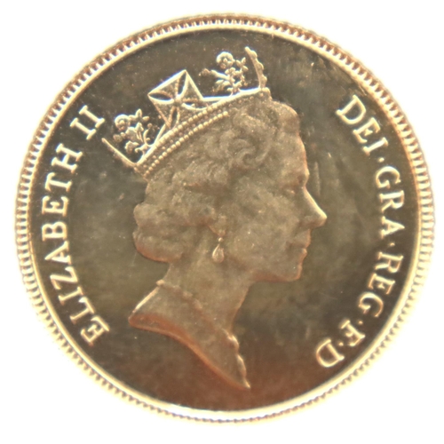 3233 - 1987 half sovereign of Elizabeth II. P&P Group 1 (£14+VAT for the first lot and £1+VAT for subsequen... 