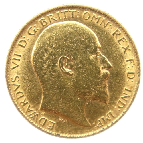 3234 - 1910 Half Sovereign of Edward VII. P&P Group 1 (£14+VAT for the first lot and £1+VAT for subsequent ... 