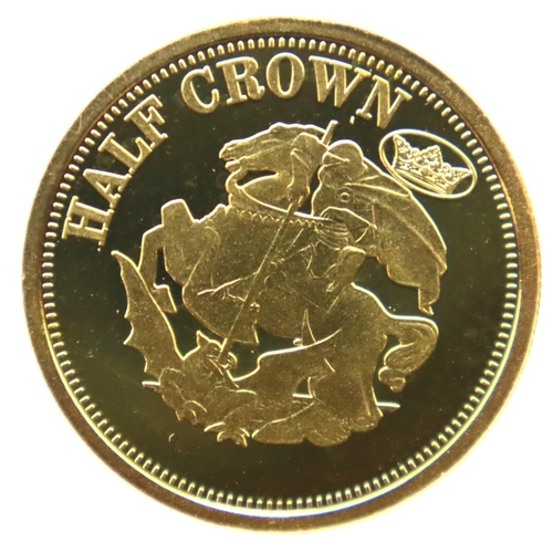 3236 - Tristan da Cuhna 2009 gold proof Half Crown of Elizabeth II. P&P Group 1 (£14+VAT for the first lot ... 