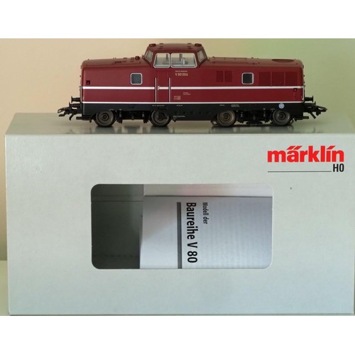 2147 - Marklin H0 3-rail Digital 36080 Class V80 diesel locomotive. All-metal model. Brand new in original ... 