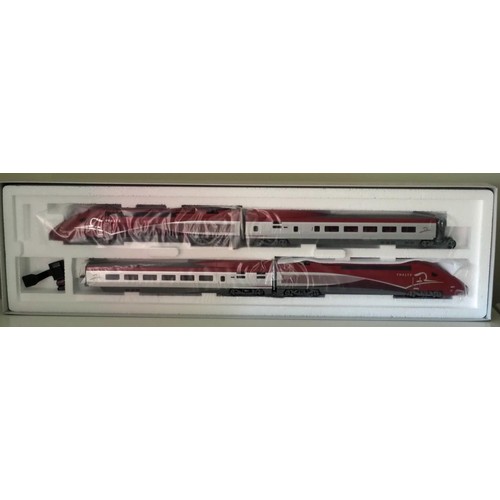 2148 - Marklin H0 3-rail Digital Thalys PBKA high-speed train.  Four items, including 4-unit basic set 3779... 