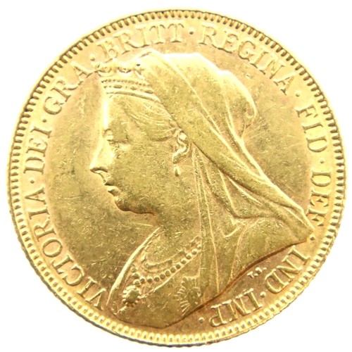 3229 - 1900 full sovereign of Queen Victoria. P&P Group 1 (£14+VAT for the first lot and £1+VAT for subsequ... 