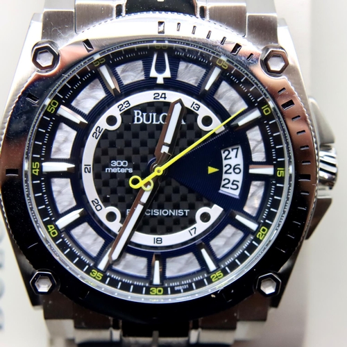 84 - Bulova; gents boxed Precisionist 300m divers wristwatch. P&P Group 1 (£14+VAT for the first lot and ... 