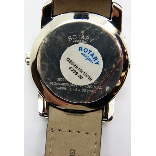 86 - Rotary; double faced Revelation wristwatch, boxed, requires battery, never worn. P&P Group 1 (£14+VA... 