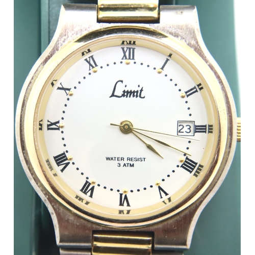 89 - Limit; gents wristwatch, working at lotting. P&P Group 1 (£14+VAT for the first lot and £1+VAT for s... 