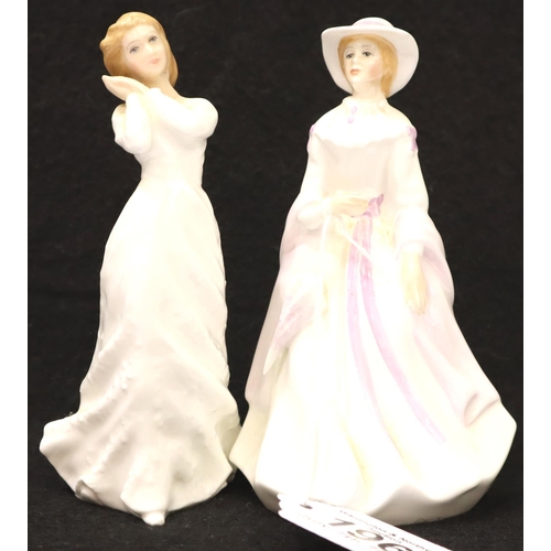 196 - Royal Doulton figurine Sweet Dreams HN 3394 and Francesca fine bone china figurine Ailie, signed M Y... 