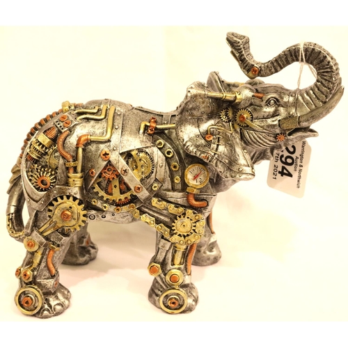 294 - Steampunk style elephant, L: 25 cm. P&P Group 2 (£18+VAT for the first lot and £3+VAT for subsequent... 