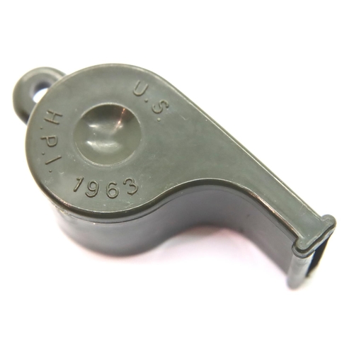 357 - Vietnam War Era US Army Whistle Dated 1963. Un-issued condition. P&P Group 1 (£14+VAT for the first ... 