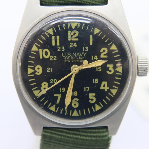 359 - Vietnam Made U.S.M.C wristwatch. Originally assembled with US Internals in South Vietnam. Working at... 