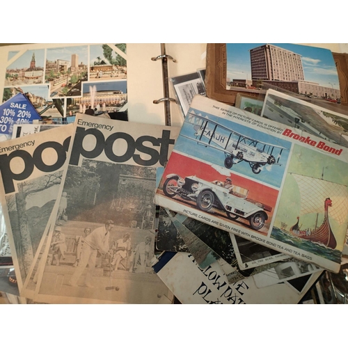 1112A - Selection of mixed postcards and ephemera. P&P Group 1 (£14+VAT for the first lot and £1+VAT for sub... 