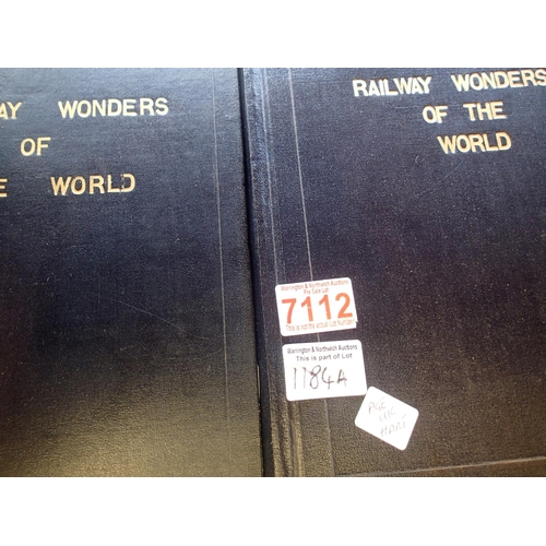 1184A - Volumes 1-2; Railway Wonders of The World. P&P Group 1 (£14+VAT for the first lot and £1+VAT for sub... 