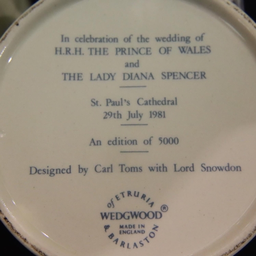 147 - Two Wedgwood Royal Wedding 1981 Queens ware mugs, each limited edition of 5000, these being 1872 and... 