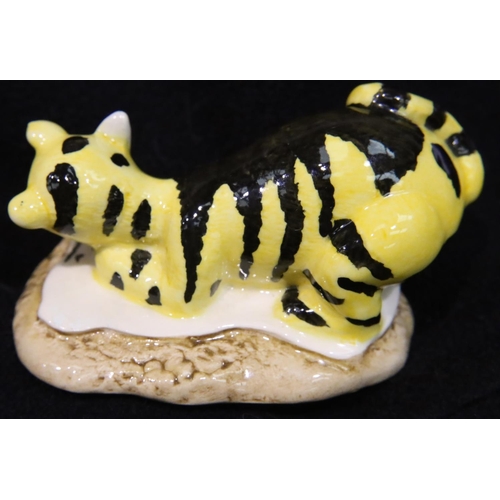 150 - Boxed Royal Doulton figurine Tiger Signs Resolution, H: 5 cm. P&P Group 1 (£14+VAT for the first lot... 