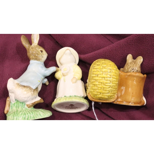 172 - Royal Doulton and Royal Albert ceramic Beatrix Potter figures to include Peter Rabbit, Primrose Dorm... 