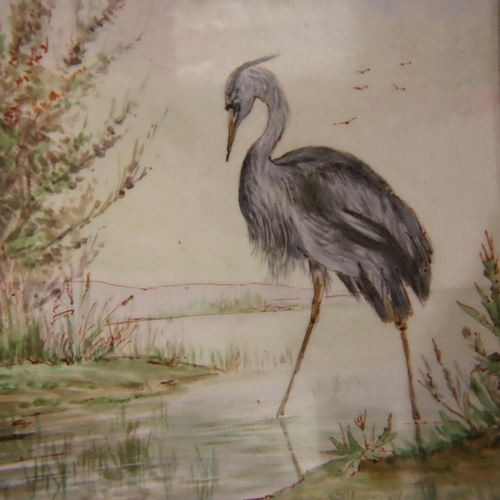 189 - Pair of Heron framed tiles. P&P Group 3 (£25+VAT for the first lot and £5+VAT for subsequent lots)
C... 