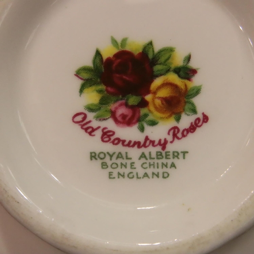 200 - Royal Albert Old Country Roses, five trios and six salad plates, first quality. P&P Group 3 (£25+VAT... 