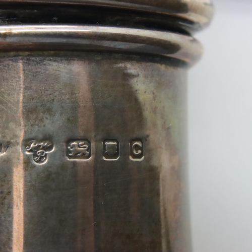 109A - Hallmarked silver sugar sifter, London assay, 108g. P&P Group 1 (£14+VAT for the first lot and £1+VA... 