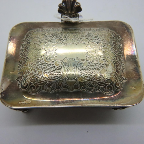 113A - Hallmarked silver lidded warmer, lacking handle, London assay, 152g. P&P Group 1 (£14+VAT for the fi... 