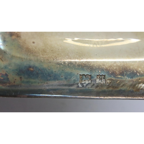 113A - Hallmarked silver lidded warmer, lacking handle, London assay, 152g. P&P Group 1 (£14+VAT for the fi... 