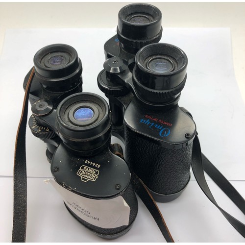 428 - Two pairs of binoculars; Omiquia, and Nipper. P&P Group 2 (£18+VAT for the first lot and £3+VAT for ... 