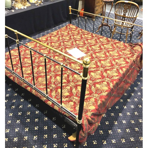 646 - Kingsize metal bed frame. Not available for in-house P&P, contact Paul O'Hea at Mailboxes on 01925 6... 