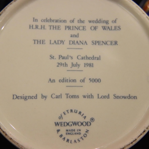 1234 - Two Wedgwood Royal Wedding 1981 Queens ware mugs, each limited edition of 5000, these being 1872 and... 