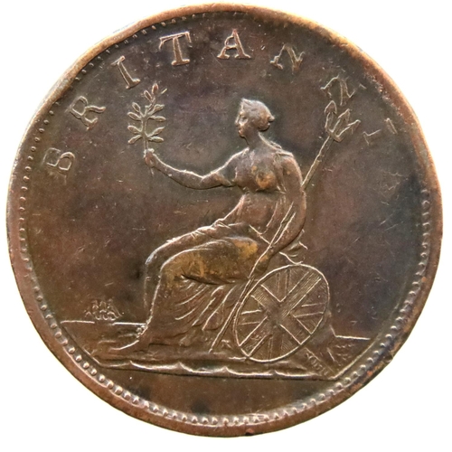 3064 - 1806 half penny of George III. P&P Group 1 (£14+VAT for the first lot and £1+VAT for subsequent lots... 