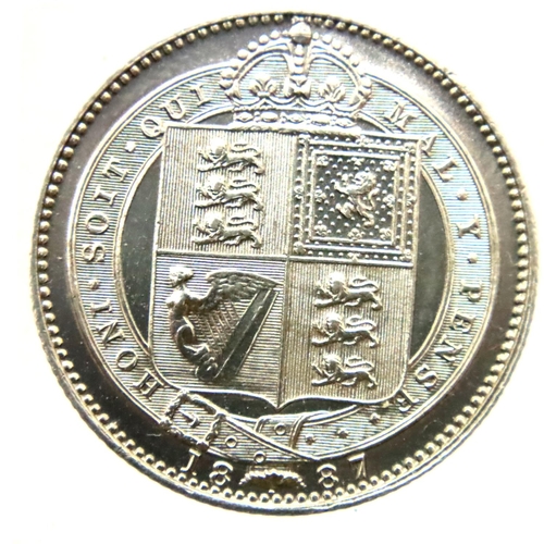 3070 - 1887 shilling of Queen Victoria. P&P Group 1 (£14+VAT for the first lot and £1+VAT for subsequent lo... 