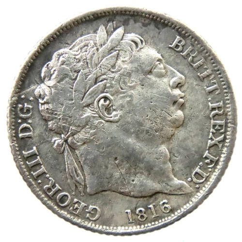 3075 - 1816 sixpence of George III. P&P Group 1 (£14+VAT for the first lot and £1+VAT for subsequent lots)