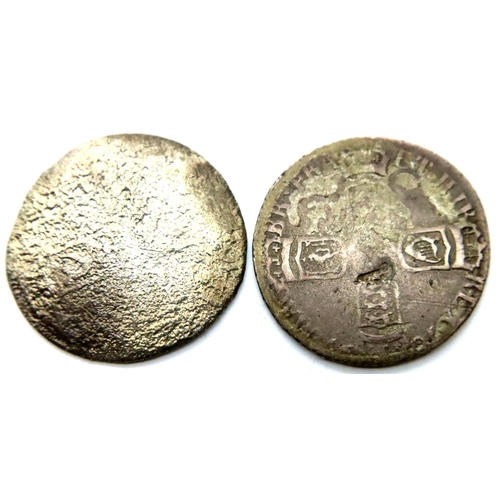 3076 - Two William III sixpences. P&P Group 1 (£14+VAT for the first lot and £1+VAT for subsequent lots)