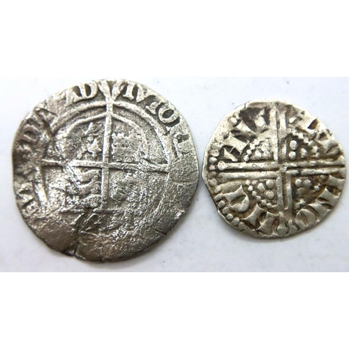 3087 - Two English silver hammered coins of Elizabeth Tudor and Henry III. P&P Group 1 (£14+VAT for the fir... 