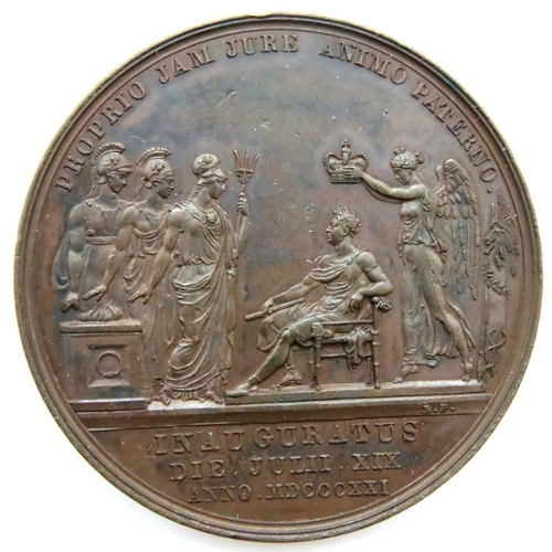 3204 - 1821 bronze Coronation medal of George IV. P&P Group 1 (£14+VAT for the first lot and £1+VAT for sub... 