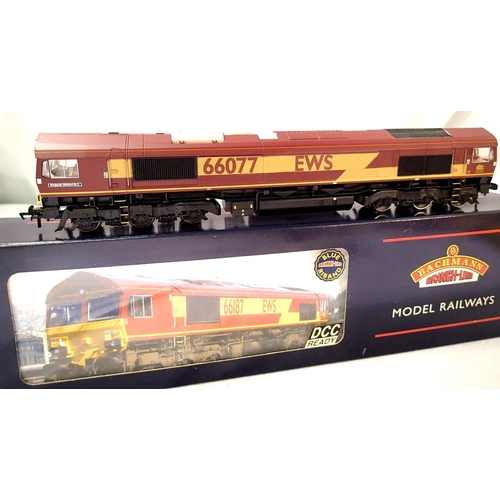 2070 - Bachmann 32-725 Z Class 66, E.W.S. 66077 Benjamin Gimbert G.C.rail exclusive. P&P Group 1 (£14+VAT f... 