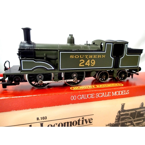 2074 - Hornby R 103 Class M7, 0.4.4.T, Southern Green, 249.
In excellent condition, slight corrosion on cou... 