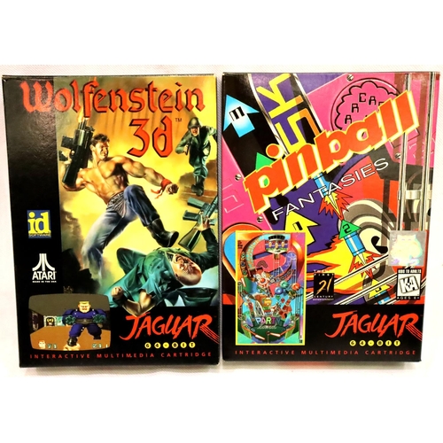 2331 - Two Jaguar games, Wolfenstein 3D and Pinball Fantasies, all cartridges present. P&P Group 2 (£18+VAT... 