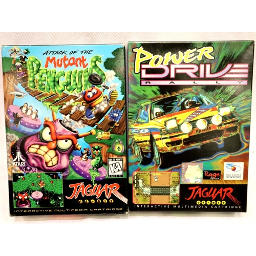 2332 - Two Jaguar games, Power Drill Rally and Attack Of The Mutant Penguins, all cartridges present. P&P G... 