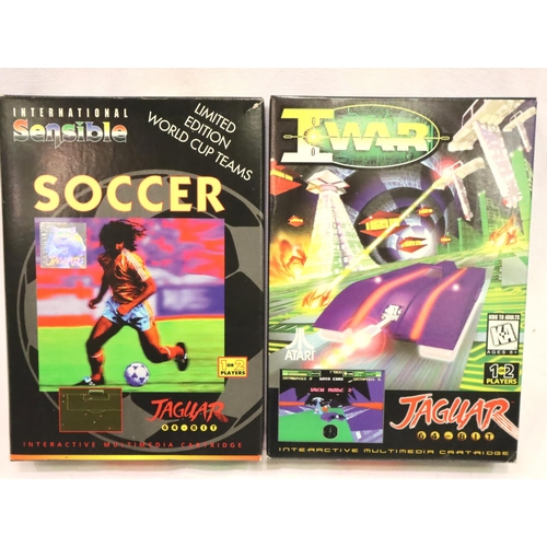 2333 - Two Jaguar games, International Sensible Soccer and I-War, all cartridges present. P&P Group 2 (£18+... 