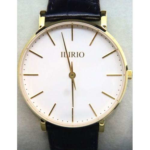 111 - Ilirio; gents boxed new old stock wristwatch, requires new battery. P&P Group 1 (£14+VAT for the fir... 