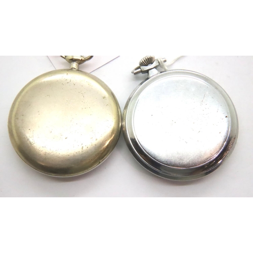 80 - Two Ingersoll pocket watches. P&P Group 1 (£14+VAT for the first lot and £1+VAT for subsequent lots)